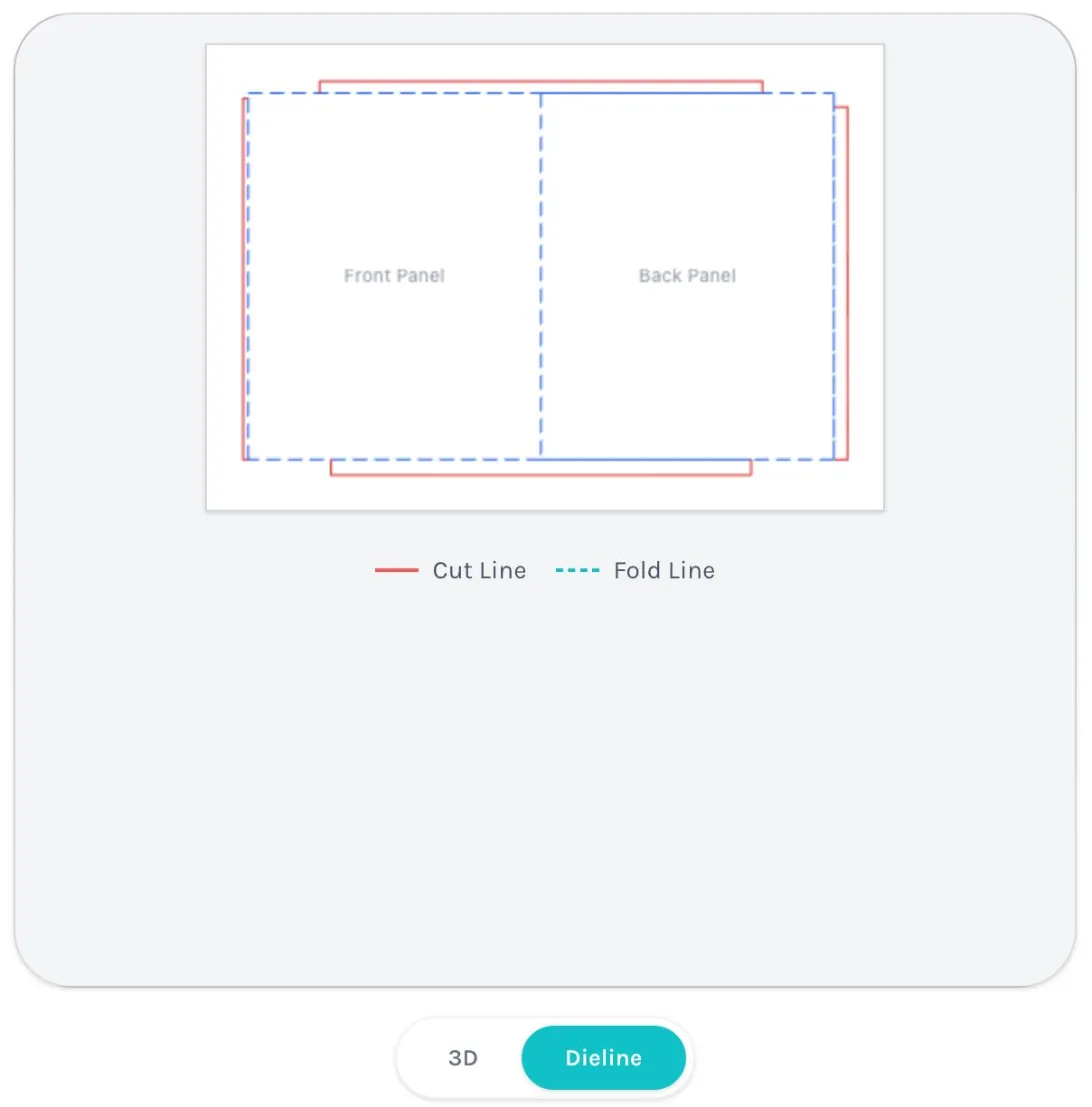 One click from 3D to the flat dieline