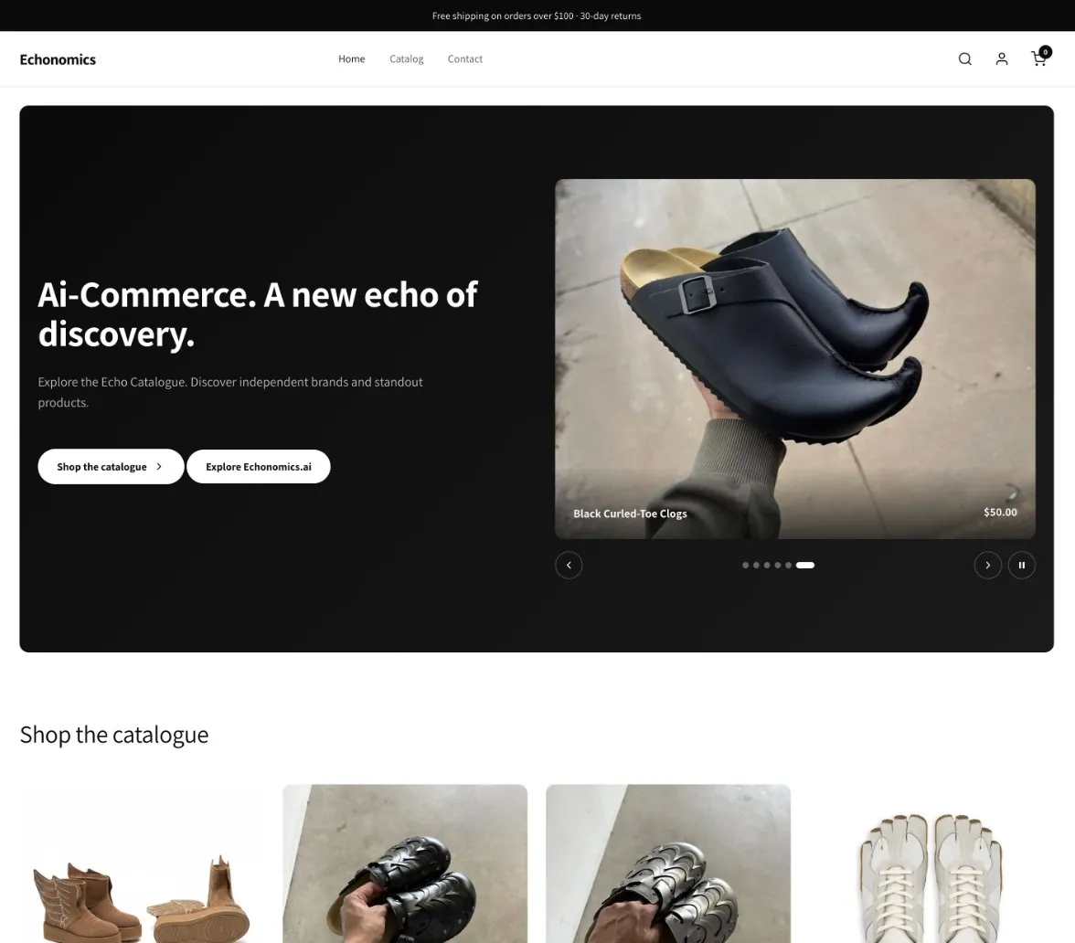Echonomics, live product