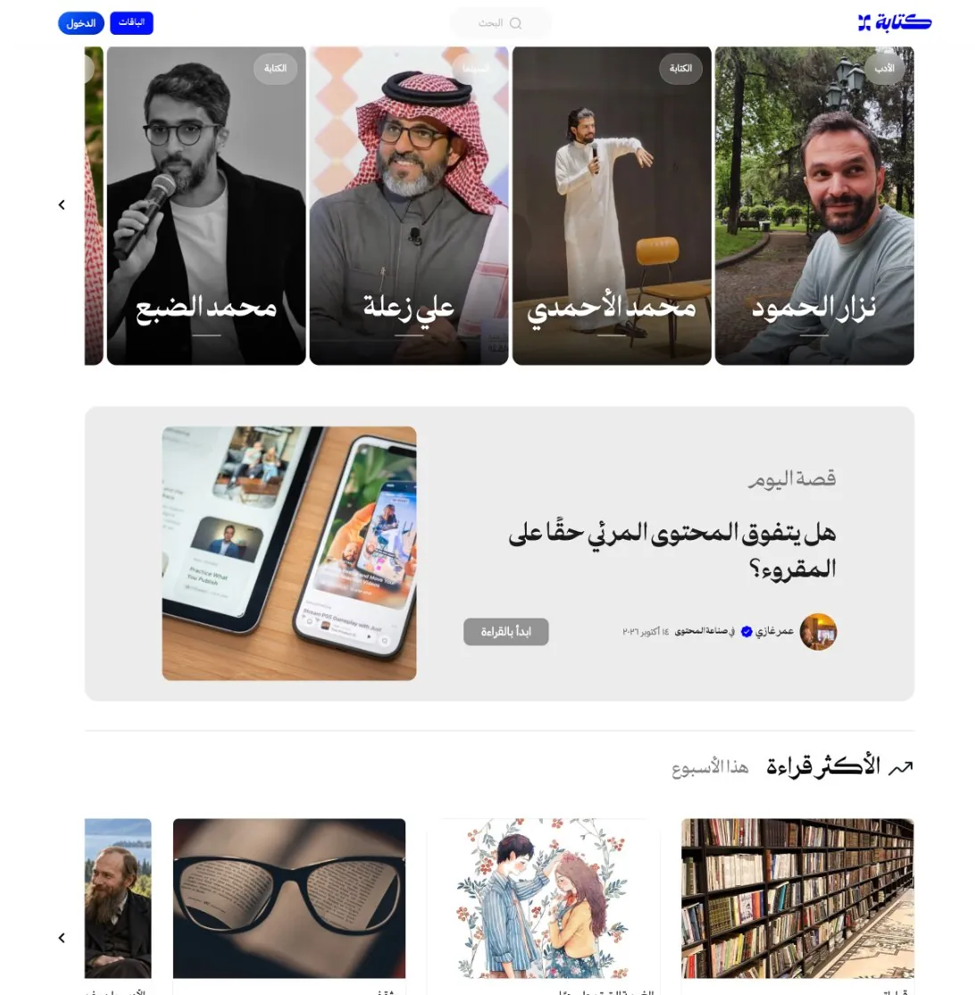 Featured writers and the story of the day