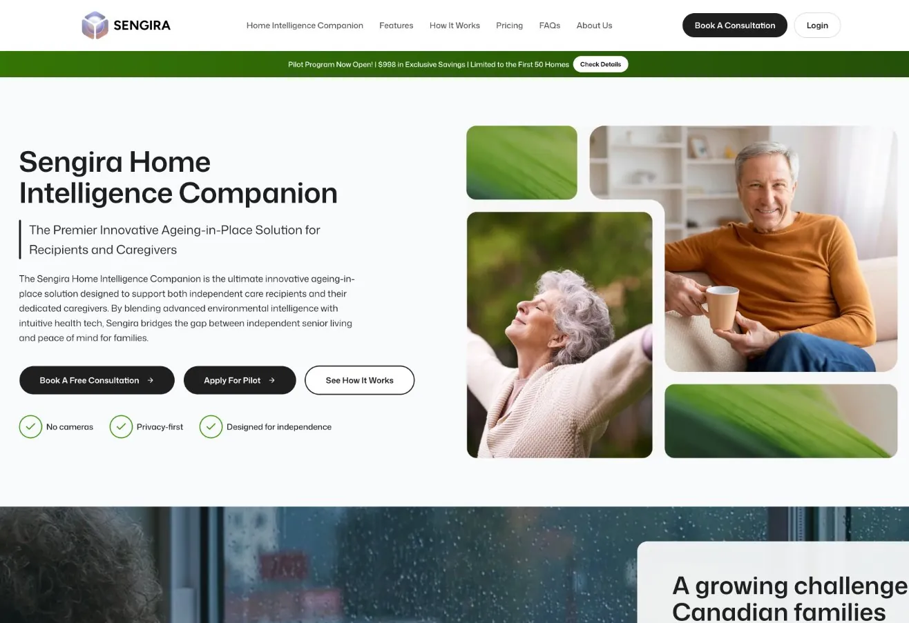 Sengira homepage