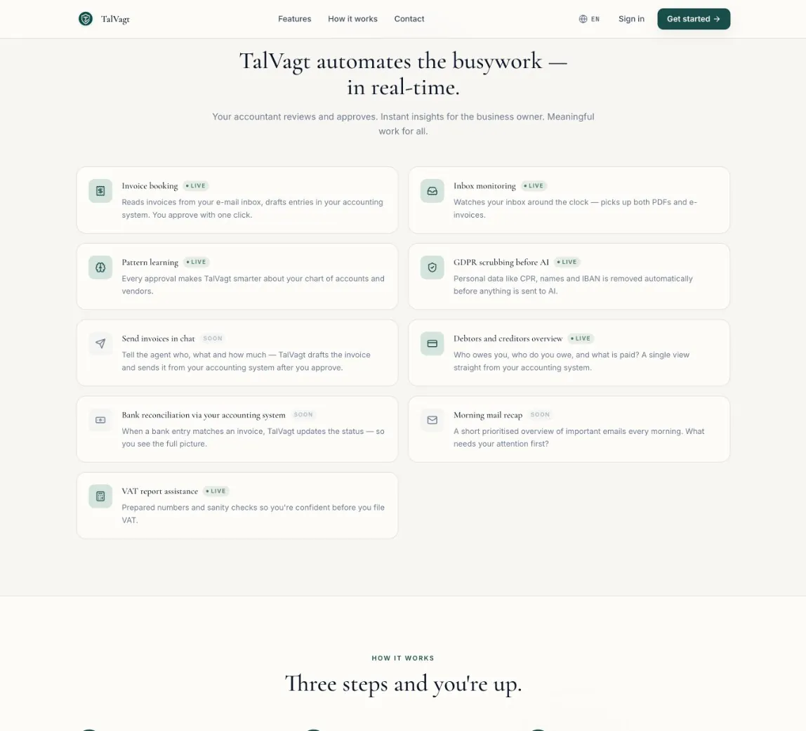 Live capabilities, including GDPR scrubbing before AI